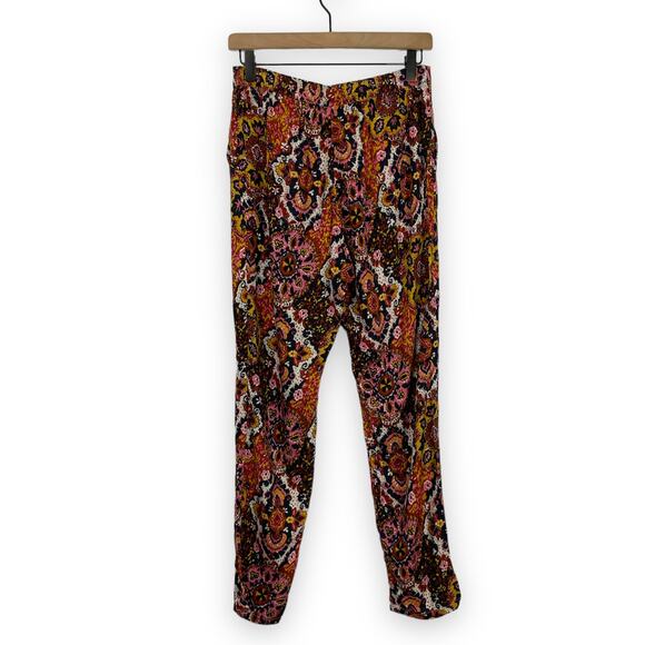 H&M | NWT Bright Colorful Printed Pull On Straight Leg Palazzo Pants - Picture 2 of 6
